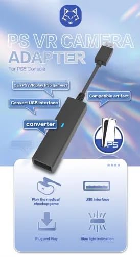 New World USB3.0 PSVR Camera Adapter for PS5 Console, for Using